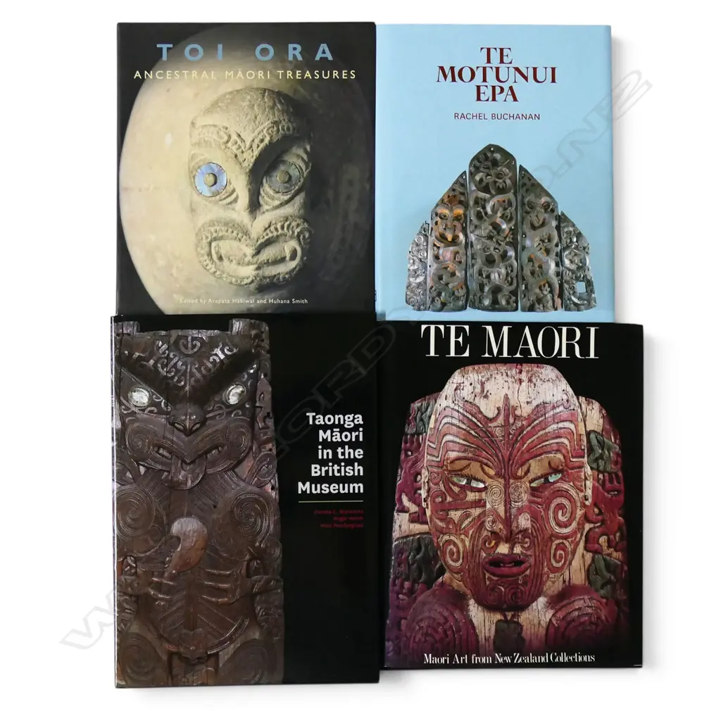 FOUR PUBLICATIONS ABOUT MAORI TAONGA INCL. 'TE MOTUNUI EPA' Image 1++
